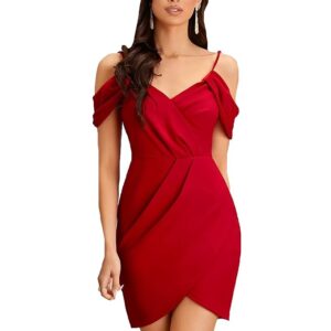 red body con dress