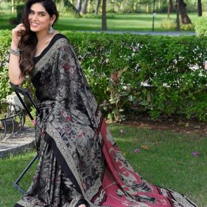 chiffon material saree